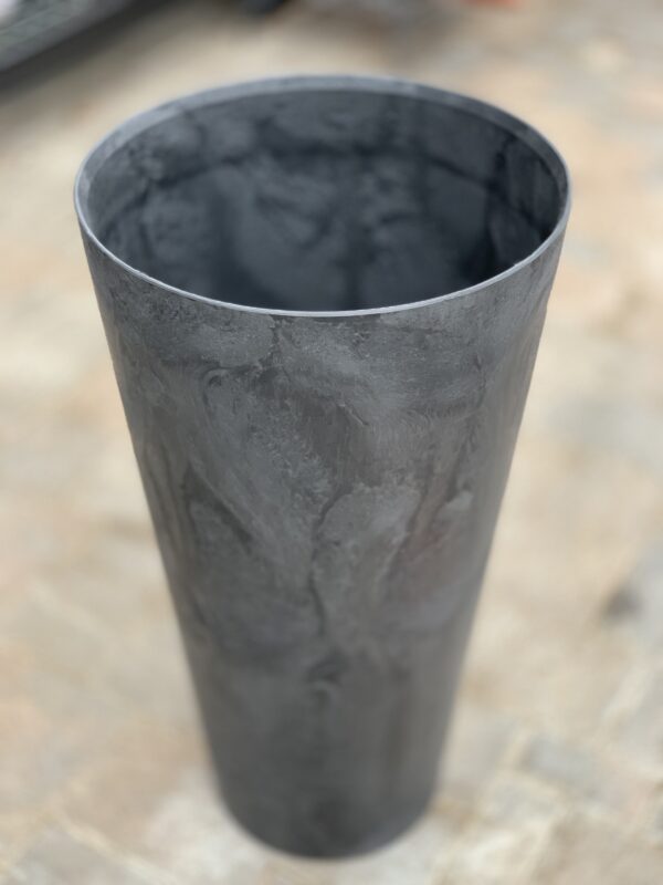 pot artstone vase claire noir jardinpro
