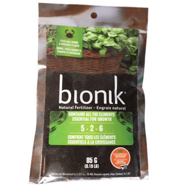 Bionik Semis, Fines Herbes Et Plantes Vertes 5-6-2 85g